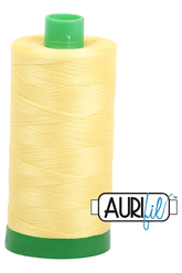Aurifil Mako 40wt 2-ply Cotton 1000 m 1094 yd. spool - 2115 Lemon